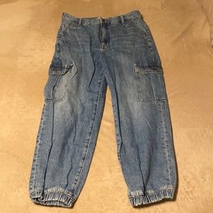 Madewell Baggy Tapered Cargo Jeans size 30